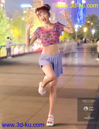 3D打印模型PTF Quirky Poses and Expressions for Genesis 8 Female and Bridget 8的图片