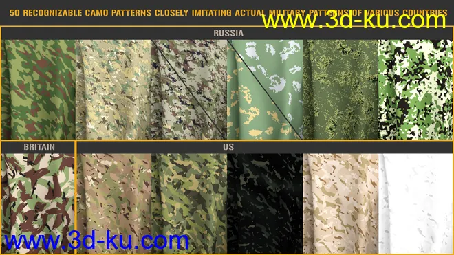 PTF War and Peace Camo Shader Pack模型的图片4