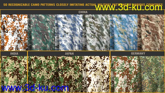 PTF War and Peace Camo Shader Pack模型的图片5