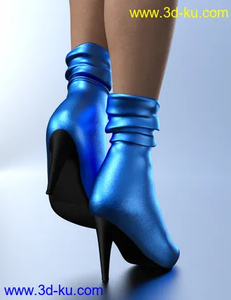3D打印模型Pulled Down Boots for Genesis 8 Female(s)的图片