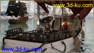 3D打印模型PW Customizable Pirate Ship的图片