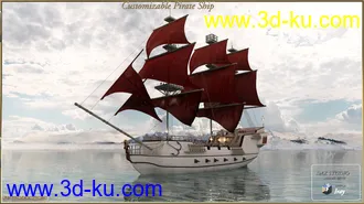 3D打印模型PW Customizable Pirate Ship的图片