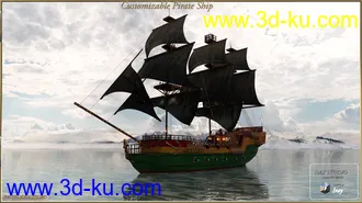 3D打印模型PW Customizable Pirate Ship的图片