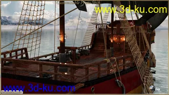 3D打印模型PW Customizable Pirate Ship的图片