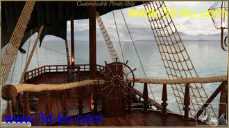 3D打印模型PW Customizable Pirate Ship的图片