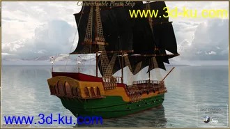 3D打印模型PW Customizable Pirate Ship的图片