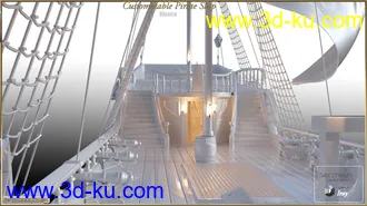 3D打印模型PW Customizable Pirate Ship的图片