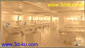 3D打印模型PW Customizable Pirate Ship的图片