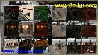 3D打印模型PW Customizable Pirate Ship的图片
