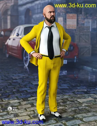 3D打印模型Q Suit for Genesis 8 Male(s)的图片