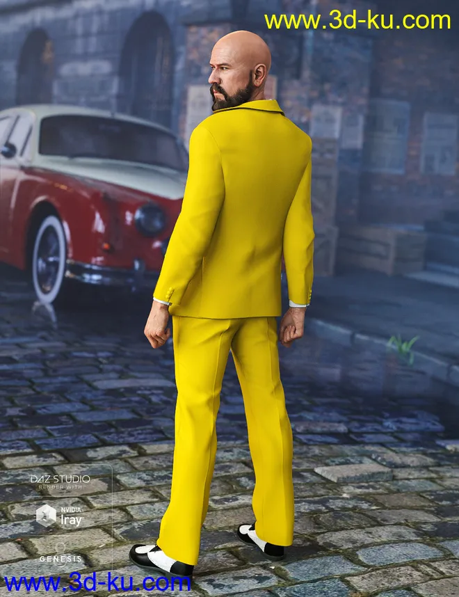 Q Suit for Genesis 8 Male(s)模型的图片3