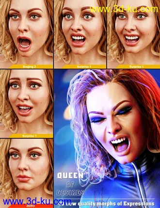 3D打印模型Queen of Desires Expressions的图片