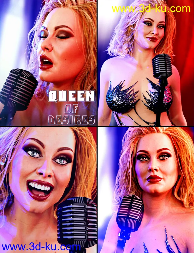 Queen of Desires HD for Genesis 8 Female模型的图片3