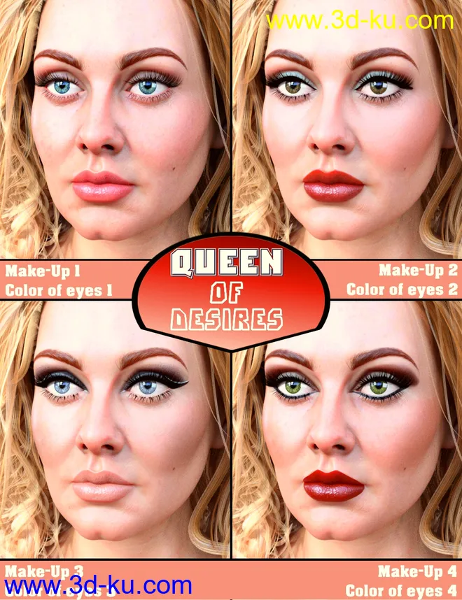 Queen of Desires HD for Genesis 8 Female模型的图片5