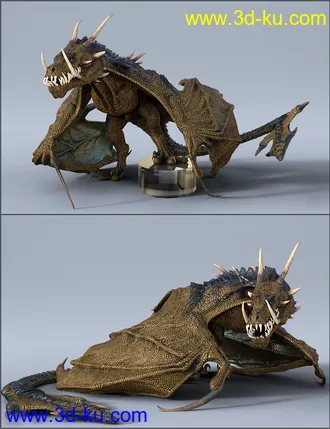 3D打印模型Quixotry's Poses for HH Wyvern的图片