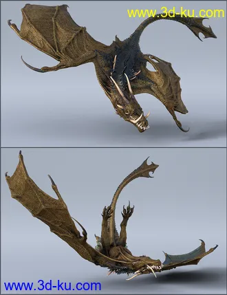 3D打印模型Quixotry's Poses for HH Wyvern的图片