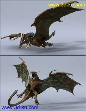 3D打印模型Quixotry's Poses for HH Wyvern的图片