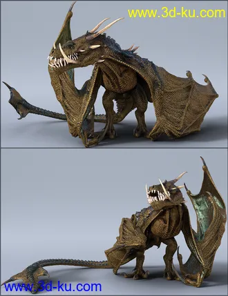 3D打印模型Quixotry's Poses for HH Wyvern的图片
