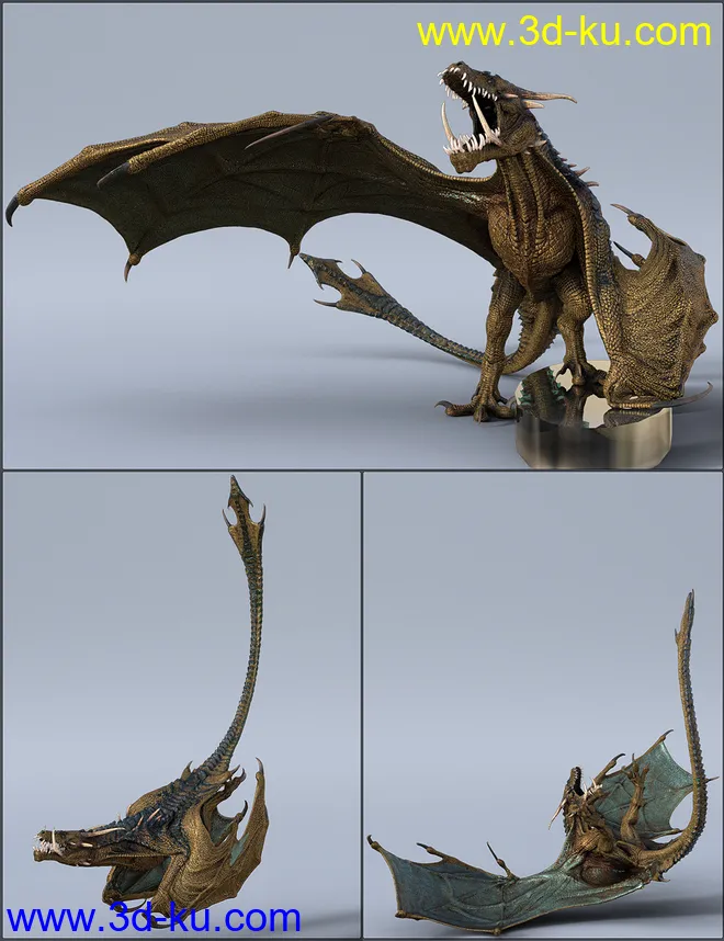 Quixotry's Poses for HH Wyvern模型的图片12