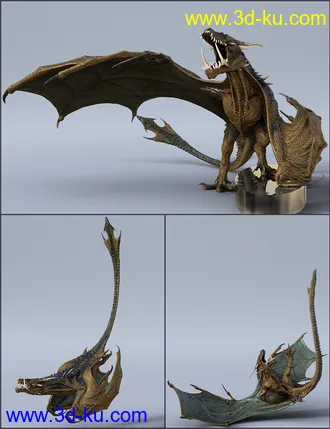 3D打印模型Quixotry's Poses for HH Wyvern的图片