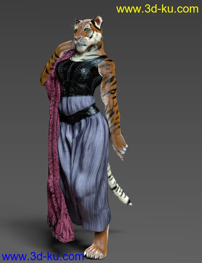 Rakshasi with dForce Hair for Genesis 8 Female模型的图片4