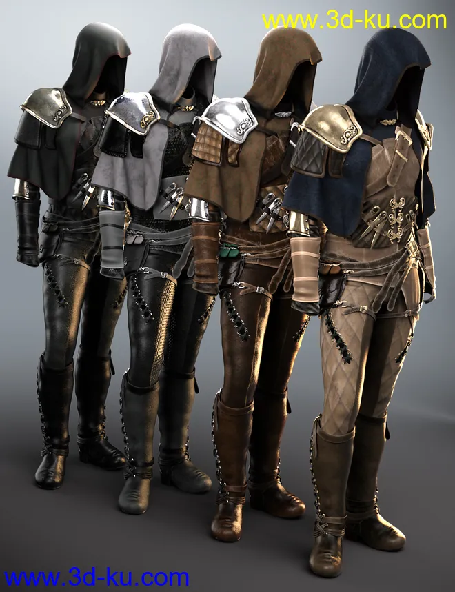 Raven Guild Assassin Outfit Textures模型的图片1