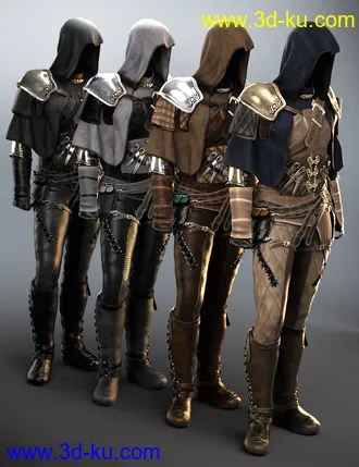 3D打印模型Raven Guild Assassin Outfit Textures的图片