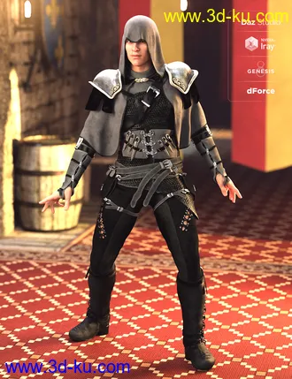 3D打印模型Raven Guild Assassin Outfit Textures的图片