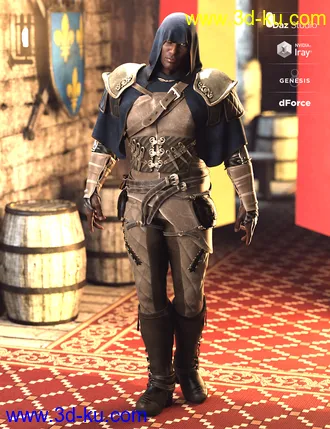 3D打印模型Raven Guild Assassin Outfit Textures的图片