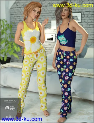 3D打印模型Ready for Bed Pajama Set Textures的图片