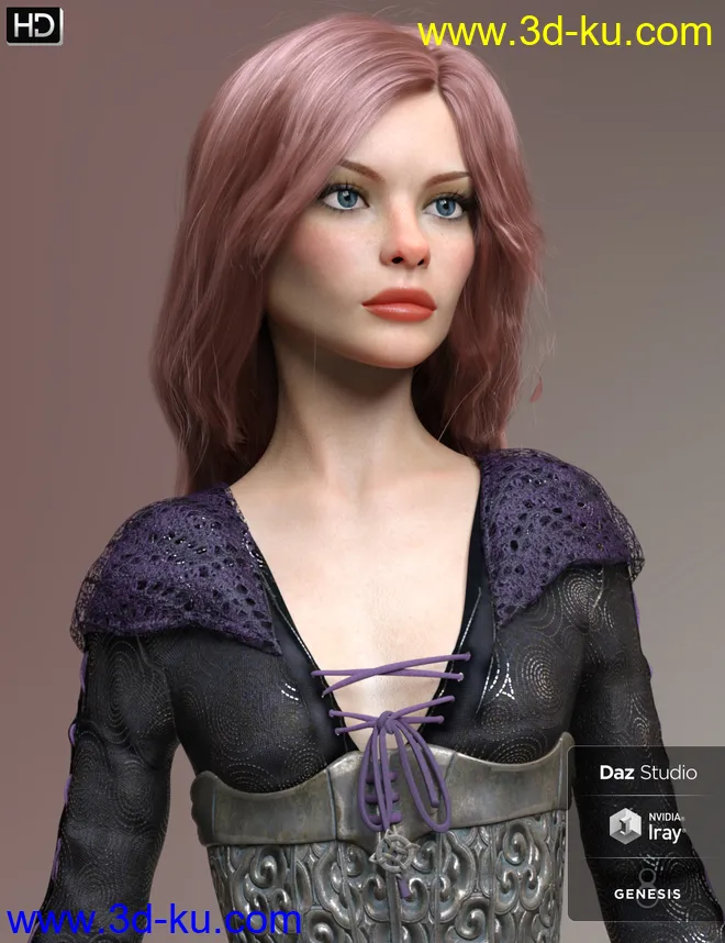 Red HD for Genesis 8 Female模型的图片4
