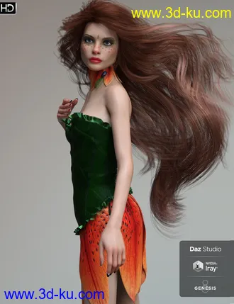 3D打印模型Red HD for Genesis 8 Female的图片