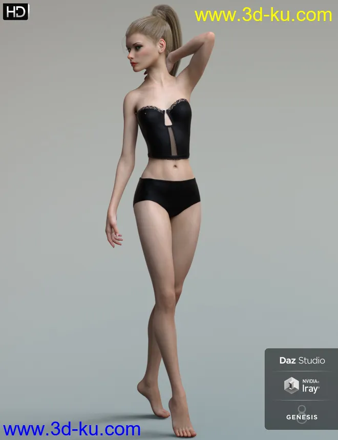 Red HD for Genesis 8 Female模型的图片8