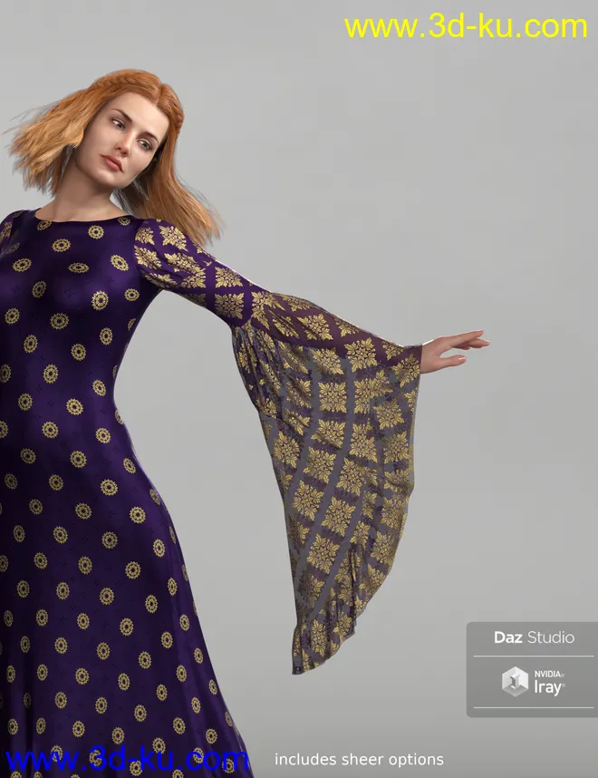 Regal Riches - Historical Pattern Iray Shader Presets模型的图片8