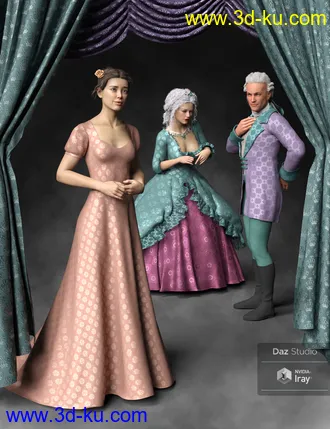 3D打印模型Regal Romance - Historical Pattern Iray Shader Presets的图片
