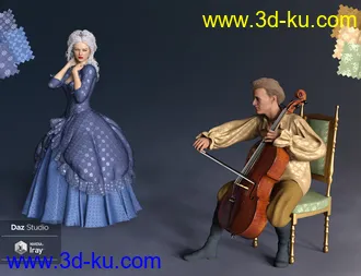 3D打印模型Regal Romance - Historical Pattern Iray Shader Presets的图片