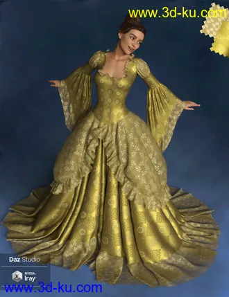 3D打印模型Regal Romance - Historical Pattern Iray Shader Presets的图片