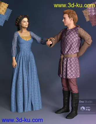 3D打印模型Regal Romance - Historical Pattern Iray Shader Presets的图片