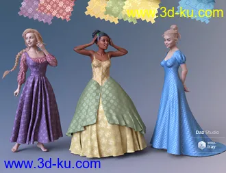3D打印模型Regal Romance - Historical Pattern Iray Shader Presets的图片