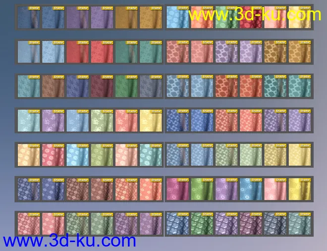 Regal Romance - Historical Pattern Iray Shader Presets模型的图片7