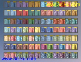 3D打印模型Regal Romance - Historical Pattern Iray Shader Presets的图片