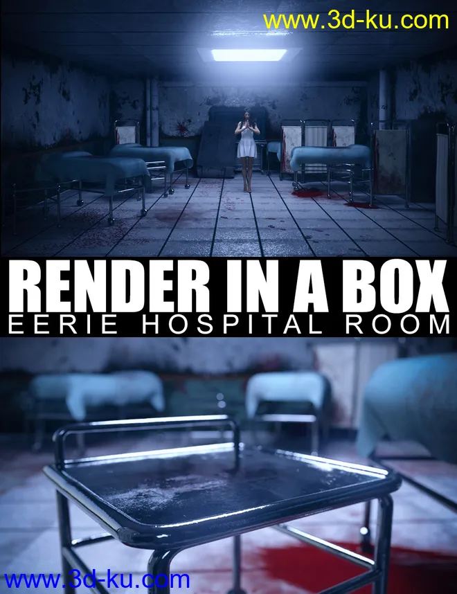Render In A Box - Eerie Hospital Room模型的图片1