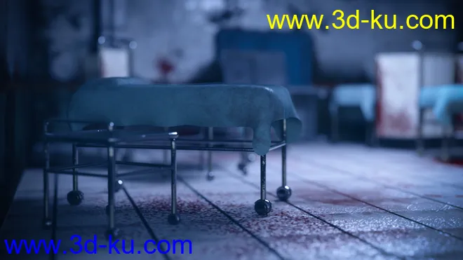 Render In A Box - Eerie Hospital Room模型的图片4