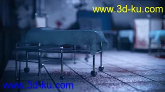 3D打印模型Render In A Box - Eerie Hospital Room的图片
