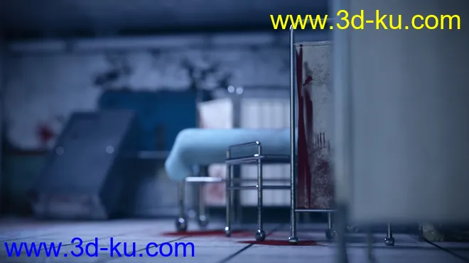 Render In A Box - Eerie Hospital Room模型的图片5
