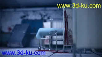 3D打印模型Render In A Box - Eerie Hospital Room的图片