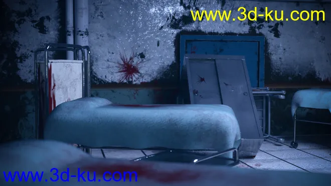 Render In A Box - Eerie Hospital Room模型的图片7