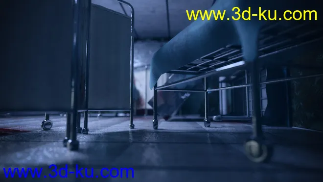 Render In A Box - Eerie Hospital Room模型的图片9