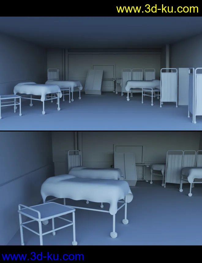 Render In A Box - Eerie Hospital Room模型的图片11