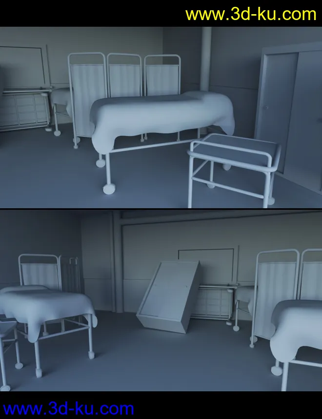 Render In A Box - Eerie Hospital Room模型的图片12
